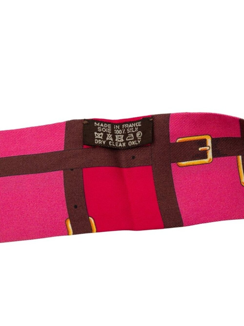 Hermes Twilly Mors a Jouets Horse Bit Scarf Red Multicolor Silk - Picture 4 of 4